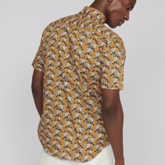 Matinique - Matinique - Trostol shirt print | K/Æ Skjorte Yellow Brown