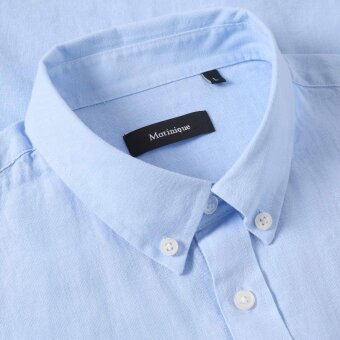Matinique - Matinique - Trostol shirt hør | K/Æ Skjorte Chambrey Blue