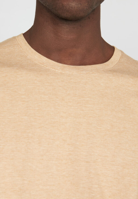 Matinique - Matinique - Jermane mini stripe tee | T-shirt  Yellow Brown