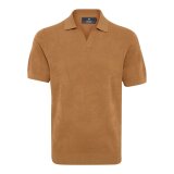 Matinique - Matinique - V Heritage polo | Polo Yellow Brown