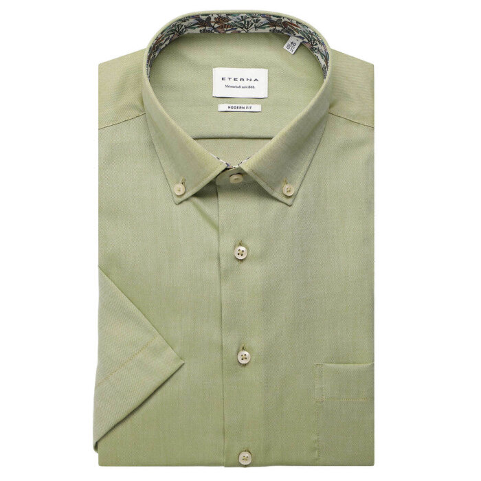 Eterna - Eterna - 4122 44 C14U | K/Æ Modern fit Skjorte Grøn Eterna - Eterna - 4122 44 C14U | K/Æ Modern fit Skjorte Grøn