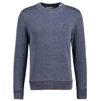 Gant - Gant - Sunfaded cotton c-neck | Strik Marineblå