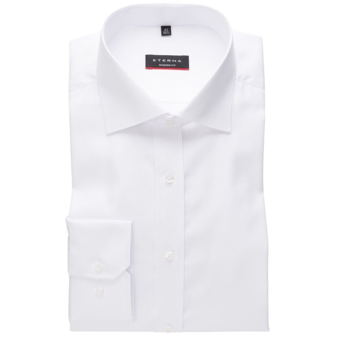 Eterna - Eterna - 8817 X18K | Modern Fit Skjorte Hvid