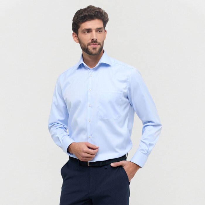 Eterna - Eterna - 8817 E19K | Comfort Fit Skjorte 10 Lyseblå