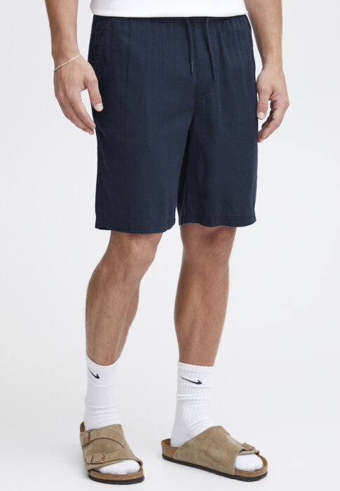 Solid - Solid - Aurelius linen | Hørshorts Insignia Blue