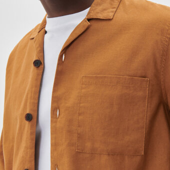 Matinique - Matinique - Barto | Hør Overshirt Yellow Brown 