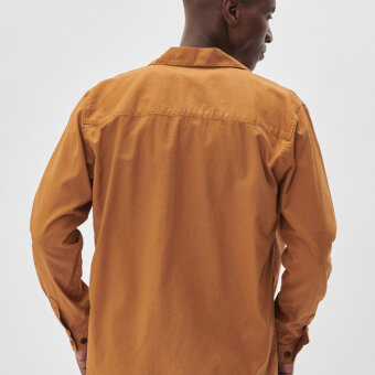 Matinique - Matinique - Barto | Hør Overshirt Yellow Brown 