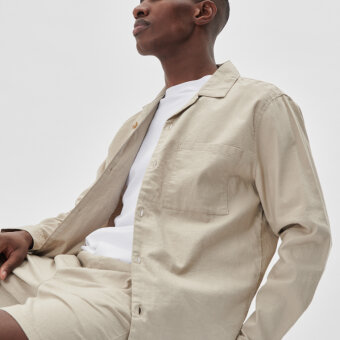 Matinique - Matinique - Barto | Hør Overshirt Plaza Taupe