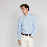 Matinique - Matinique - Marc llinen shirt | Hørskjorte Chambrey Blå