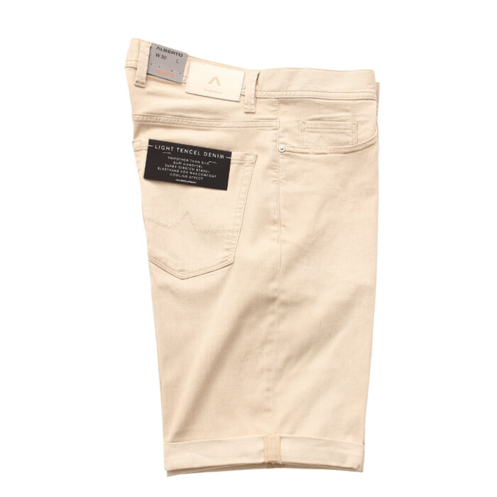 Alberto - Alberto - Pipe tencel T400 | Shorts Beige