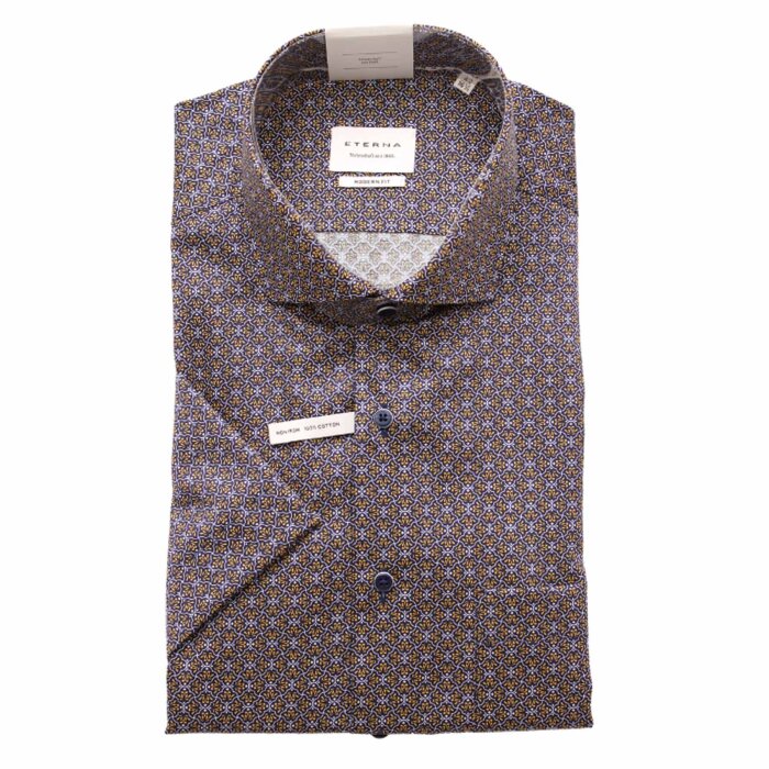 Eterna - Eterna - 4072 74 C18V | K/Æ Modern Fit Skjorte Yellow Navy