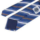 Portia - Portia - Slips Blue Striped Silk Tie | Silkeslips Blå