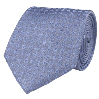 Portia - Portia - Slips Light Blue Floral Tie | Silkeslips Lyseblå