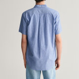 Gant - Gant - Cotton/linen | K/Æ Regular fit Skjorte Blå