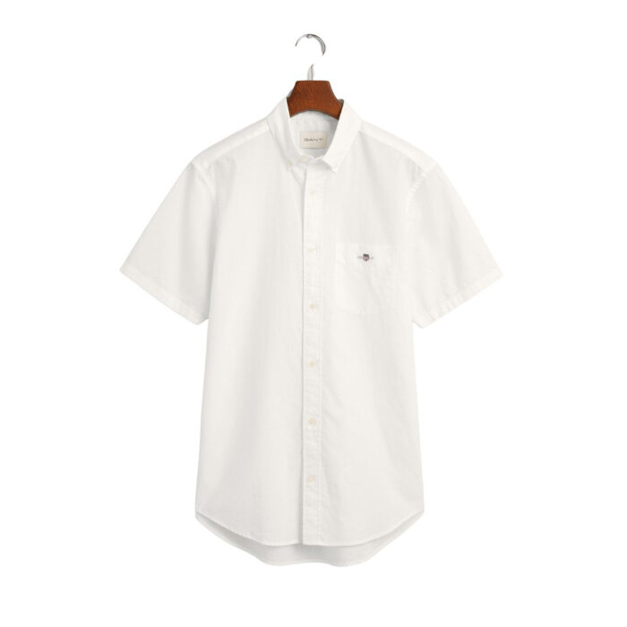 Gant - Gant - Cotton/linen | K/Æ Regular fit Skjorte Hvid