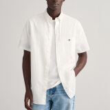 Gant - Gant - Cotton/linen | K/Æ Regular fit Skjorte Hvid