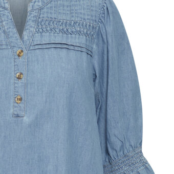 ICHI ( Dame ) - ICHI - IHANCEY DR | KJOLE WASHED BLUE DENIM