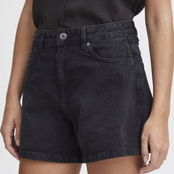 ICHI ( Dame ) - ICHI - IHAVENY SHO | SHORTS  WASHED BLACK