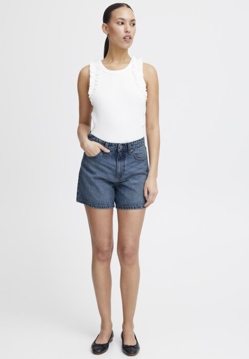 ICHI ( Dame ) - ICHI - IHAVENY SHO | SHORTS MEDIUM BLUE