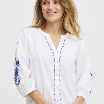 Pulz Jeans ( Dame )  - PULZ - PZKATHRINE SH | SKJORTE BRIGHT WHITE