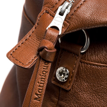 Matinique - Matinique - Weekend leather bag | Weekend Taske Cognac