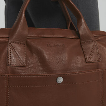 Matinique - Matinique - Computer leather bag | Computer Taske Cognac