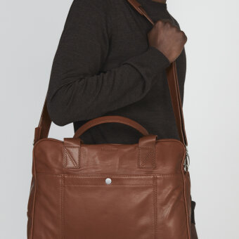 Matinique - Matinique - Computer leather bag | Computer Taske Cognac
