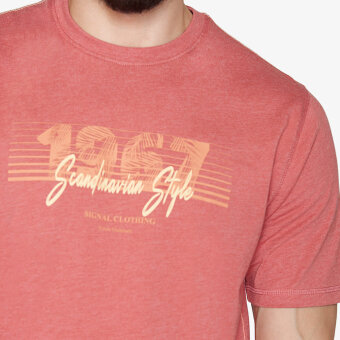 Signal - Signal - Urban print | T-shirt Dust red melange