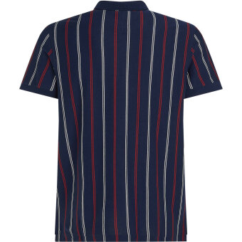 Tommy Hilfiger  - Tommy Hilfiger - Vertical strip polo | Polo t-shirt Carbon Navy stripe