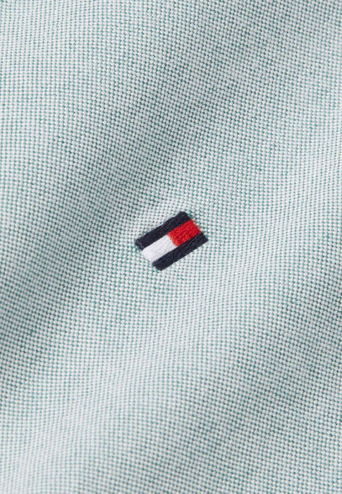 Tommy Hilfiger  - Tommy Hilfiger - Solid heritage oxford shirt | Skjorte Ornament Green