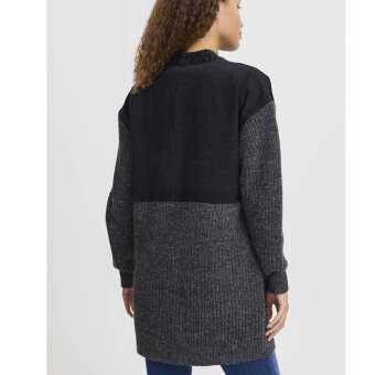 Pulz Jeans ( Dame )  - PULZ - PZANKE MIX FABRIC | CARDIGAN BLACK DENIM