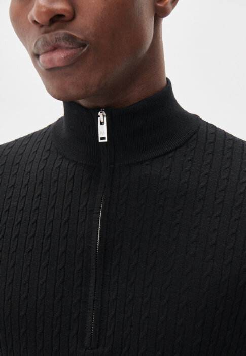 Matinique - Matinique - Mason cable sweater | Strik Sort