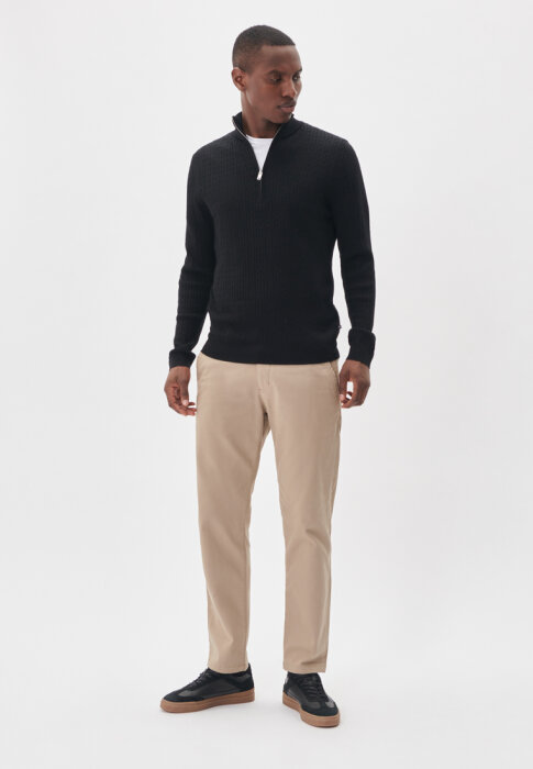 Matinique - Matinique - Mason cable sweater | Strik Sort
