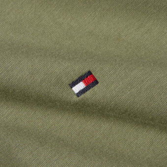 Tommy Hilfiger  - Tommy Hilfiger - Essential regular solid tee | T-shirt Battle Green