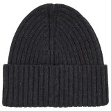 Tommy Hilfiger - Tommy Hilfiger - Monoype patch cotton beanie | Strik Hue Black Tommy Hilfiger - Tommy Hilfiger - Monoype patch cotton beanie | Strik Hue Black