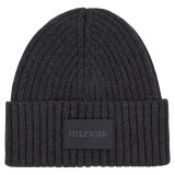 Tommy Hilfiger - Tommy Hilfiger - Monoype patch cotton beanie | Strik Hue Black Tommy Hilfiger - Tommy Hilfiger - Monoype patch cotton beanie | Strik Hue Black