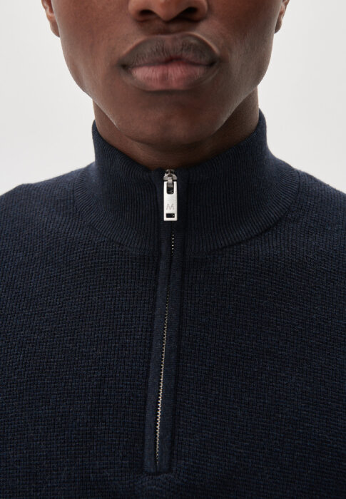 Matinique - Matinique - Lagoon 1/4 zip | Strik Dark Navy Mel