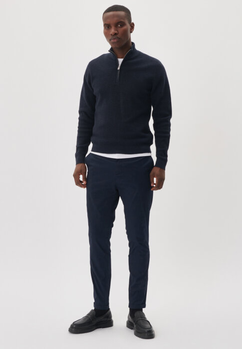 Matinique - Matinique - Lagoon 1/4 zip | Strik Dark Navy Mel