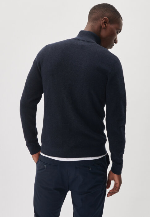 Matinique - Matinique - Lagoon 1/4 zip | Strik Dark Navy Mel