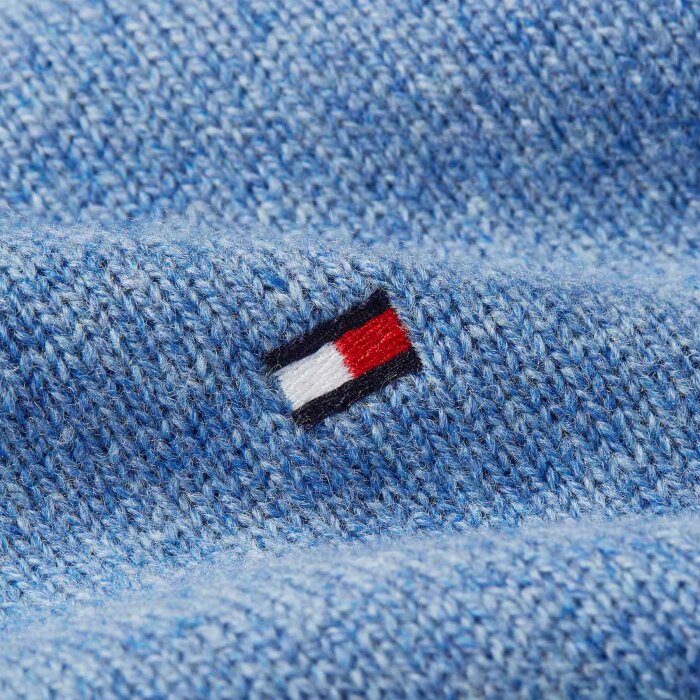 Tommy Hilfiger  - Tommy Hilfiger - Lambswool crew neck | Strik Blue Spell