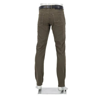 Alberto - Alberto - Pipe soft twill pants | Jeans 1607 692 Dark Green