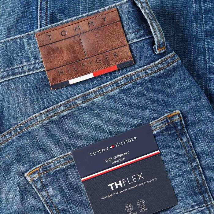Tommy Hilfiger  - Tommy Hilfiger - Tapered Houston | Jeans Perce Indigo Tommy Hilfiger  - Tommy Hilfiger - Tapered Houston | Jeans Perce Indigo
