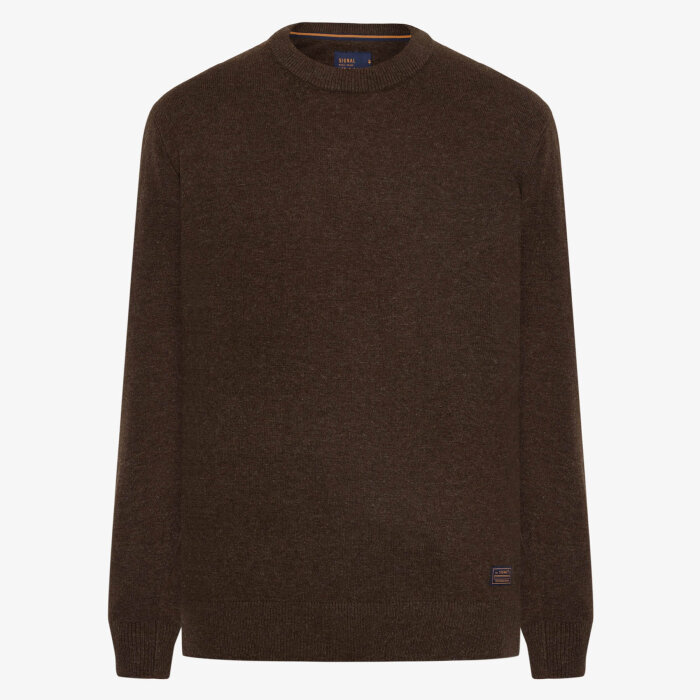 Brun Lambswool Strik Signal Fri fragt TOFTSHOP