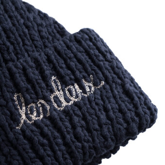 LES DEUX - Les Deux - Errol cotton beanie | Strik Hue Drak Navy