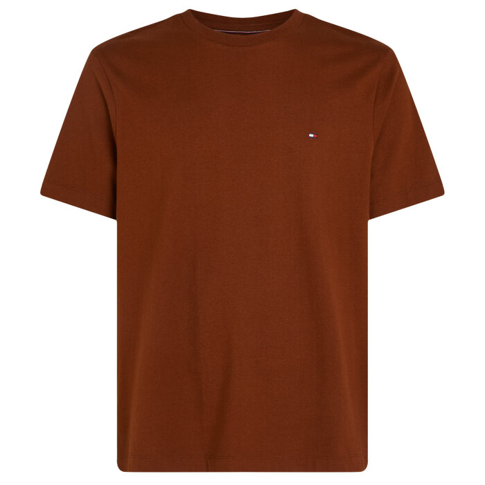 Tommy Hilfiger  - Tommy Hilfiger - TH Essential solid tee | T-shirt Rich Mocha