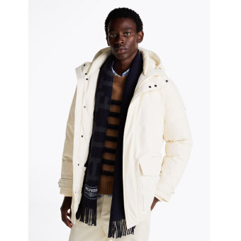 Tommy Hilfiger  - Tommy Hilfiger - Rockie Down Hooded Parka | Dunjakke Ivory