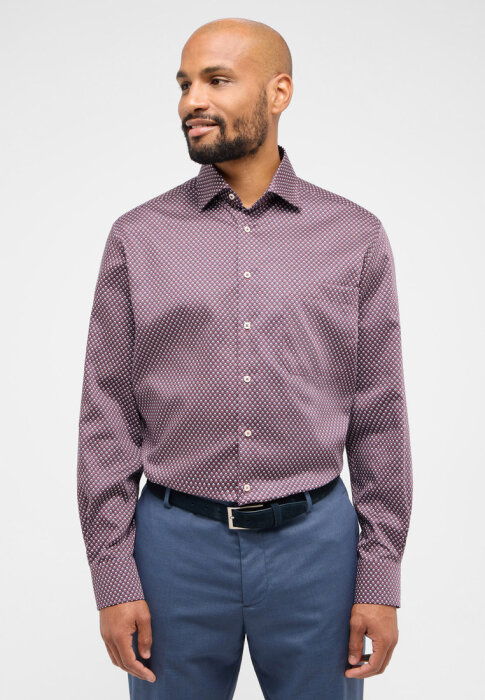 Eterna - Eterna - 4153 54 E19K | Comfort Fit Skjorte Orange Navy