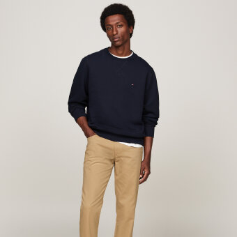 Tommy Hilfiger  - Tommy Hilfiger - Essential fleece crew neck | Sweatshirt Marineblå