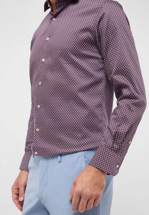 Eterna - Eterna - 4153 54 X17V | Modern Fit Skjorte Orange Navy