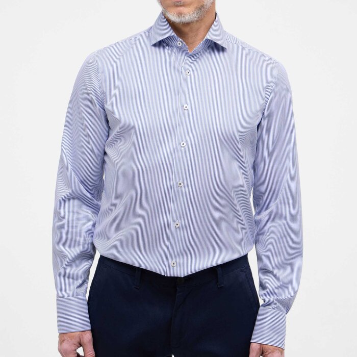 Eterna - Eterna - 3961 16 F682 | Slim Fit Skjorte Blå